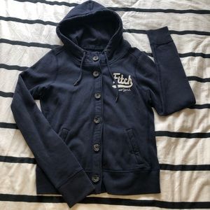 NWOT Abercombie & Fitch Buttoned Soft Hoodie